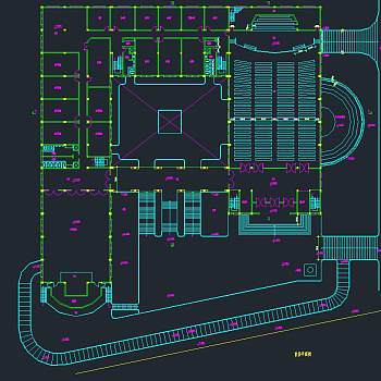 欧式教堂方案图，教堂CAD施工图纸下载