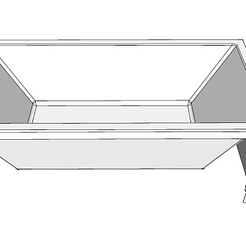 现代洗手台盆su模型，台盆草图大师模型下载