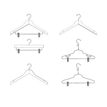 现代挂衣架草图大师模型，挂衣架sketchup模型下载