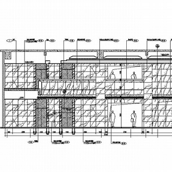 庄重大气办公楼大堂设计CAD施工图