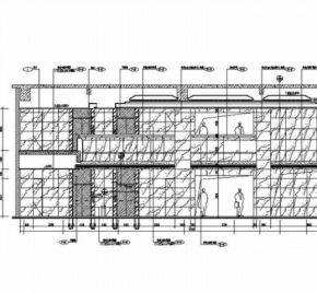 庄重大气办公楼大堂设计CAD施工图