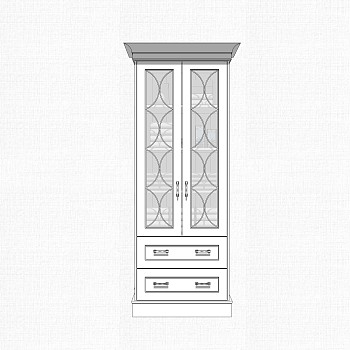 现代简约储物柜草图大师模型，储物柜SKP模型下载