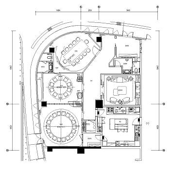 商业办公室装修施工图