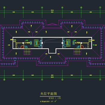 六层办公楼装饰施工图，CAD图纸免费下载