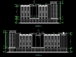 四层百货商场CAD建筑设计图， 百货商场CAD施工图下载