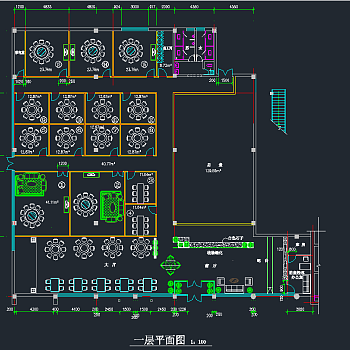 多个咖啡吧 西餐厅装修方案图cad施工图下载、多个咖啡吧 西餐厅装修方案图dwg文件下载