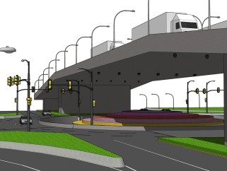 城市立交桥草图大师模型下载，sketchup桥su模型分享