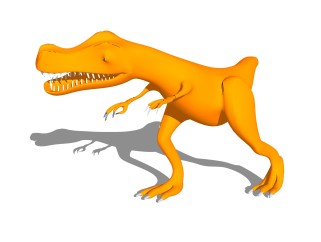 现代恐龙玩具草图大师模型，玩具su模型下载