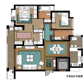 归心苑家装设计完整CAD施工图，高清效果图，实景图下载