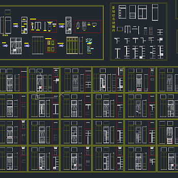衣柜cad图库，衣柜CAD施工图纸下载