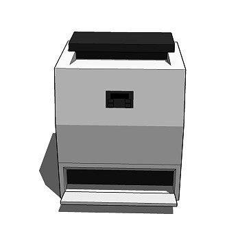  现代打印机草图大师模型，打印机su模型下载