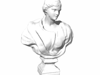欧式人物头像雕塑草图大师模型，雕塑sketchup模型下载