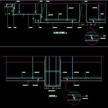 铝扣板钢板石膏板天花大样CAD施工图，石膏板全套CAD图纸下载