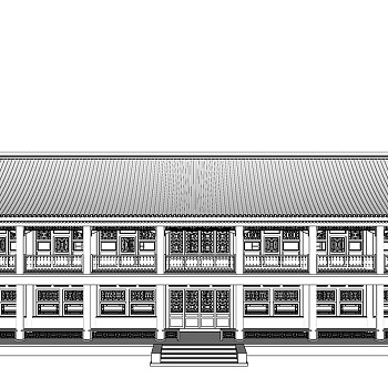 古建筑草图大师模型下载、古建筑su模型下载