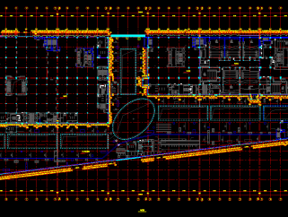 幕墙商业综合体建筑施工图，CAD施工图纸下载