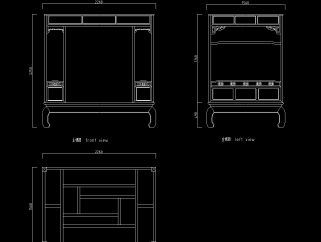 床榻类全套详细的CAD图库，床榻CAD施工图纸下载