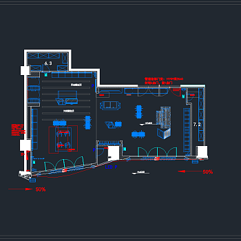 杰克琼斯服装品牌设计图CAD，服装店CAD施工图纸下载