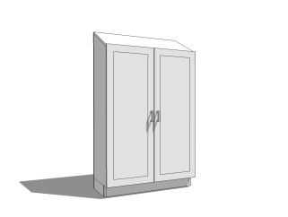 现代浴室柜架su模型，浴室柜架sketchup模型下载