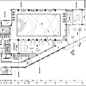 现代休闲会所CAD施工图