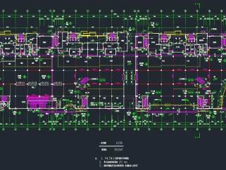 现代三层商场建筑设计图，商场CAD施工图纸下载