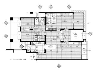 深圳翠堤湾E1样板房CAD施工图套图，样板房CAD建筑图纸下载