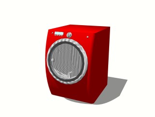 现代洗衣机su模型，洗衣机草图大师模型下载