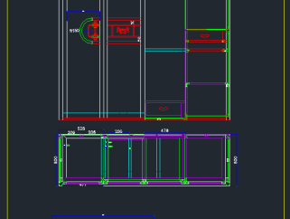 中式衣柜顶箱柜CAD图库，衣柜顶箱柜CAD图纸下载