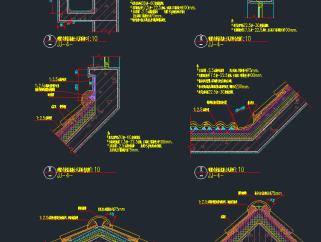 屋顶CAD施工图，屋顶CAD建筑图纸下载