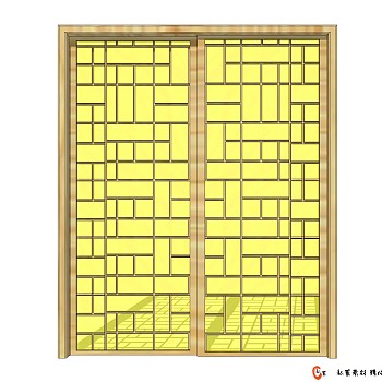 入户门草图大师模型，室内门SU模型下载