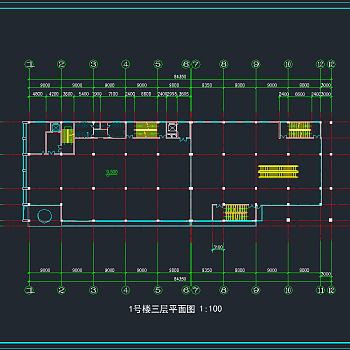 某综合楼方案图CAD施工图纸，办公空间CDA施工图纸下载