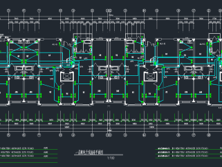 某地8层框架结构住宅楼电气设计施工图，建筑电气CAD图纸下载