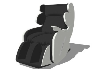 现代按摩椅SU模型，按摩椅SKB文件下载