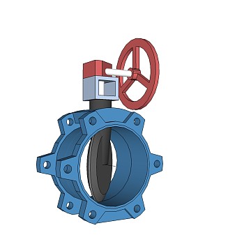 工业风水阀门免费su模型下载、阀门草图大师模型下载