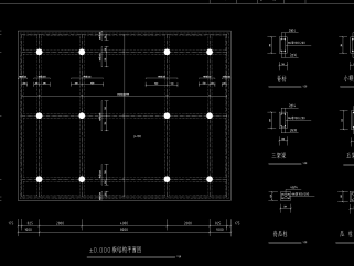 水榭古建设计CAD施工图，水榭建筑工程下载