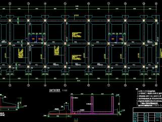 某地五层框架结构办公楼建筑施工图设计，办公楼框架结构CAD工程图下载
