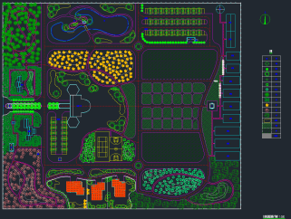 绿地CAD规划设计图，绿地CAD平面图纸下载