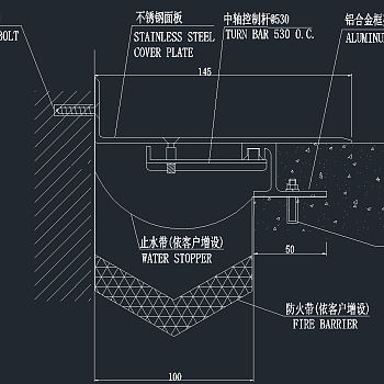 原创地平变形缝全套CAD图库，地平变型缝CAD施工图纸下载