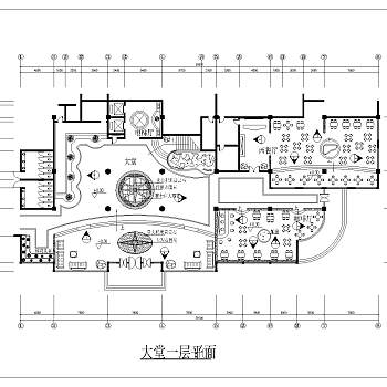 二层西餐厅装修CAD图纸的下载