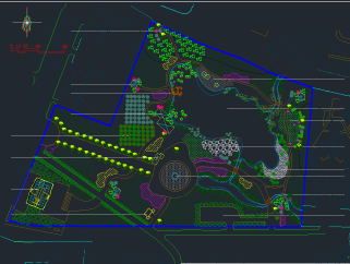 各式公园景观设计CAD平面图，公园景观CAD施工图纸下载
