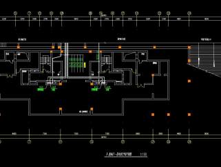 某大型多层住宅楼弱电CAD图纸，多层住宅电气CAD施工图下载