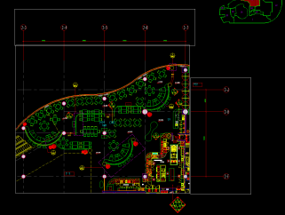 北京五星酒店全日餐厅设计CAD施工图，餐厅CAD布置图下载