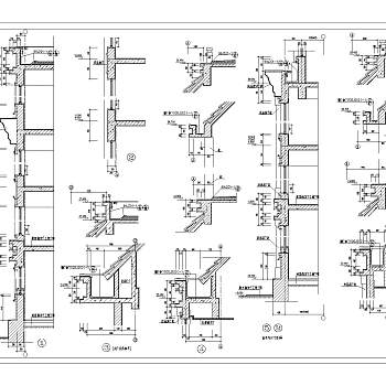 常用建筑节点大样合集cad图纸下载