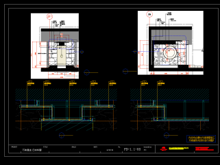 豪华酒店日式餐厅设计，餐饮CAD施工图纸下载