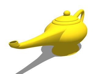 现代茶壶玩具草图大师模型，玩具su模型下载