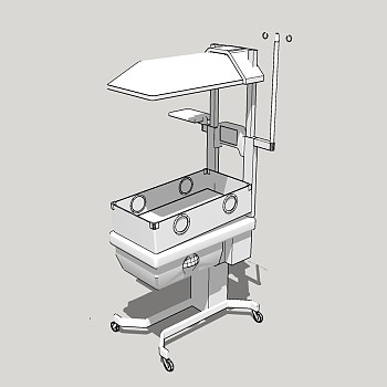  现代医疗设备草图大师模型，医疗器材sketchup模型下载