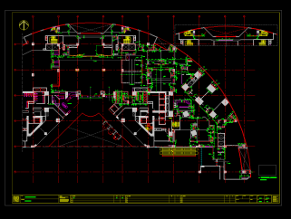 海鲜酒家餐饮空间深化设计，餐饮CAD施工图纸下载