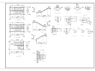 钢楼梯大样图CAD工程图纸免费下载