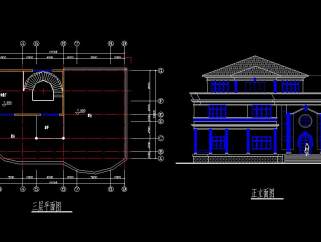原创精选别墅CAD平面图，别墅建筑方案设计下载