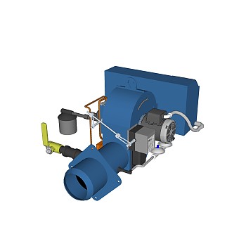 现代锅炉设备机械草图大师模型，锅炉su模型下载