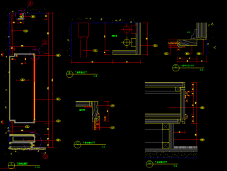 全套整体衣柜CAD图库展厅方案，整体衣柜CAD施工图下载